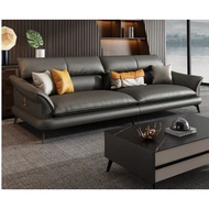 Sofa Collection - PU Leather Real Cow Leather Fabric, Solid Wood Metal Frame, Electrical Massage, 1 2 3 4 Seater