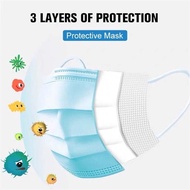 Face Mask Disposable Earloop 3ply Face Masks Civilian face mask Great for Virus Protection (10pcs)