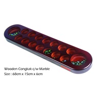 Wooden Congkak c/w Marble (Traditional Game)