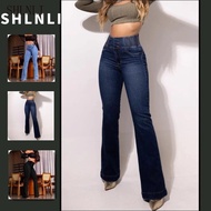 Women's Spring/Autumn High-Waisted Flare Jeans - Y2K Retro Style