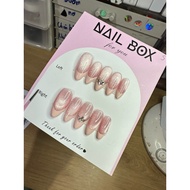 [ Code M51 ] Nailbox Cat Eye Design Pink Diamond Painted Frend Pink Mixed Super Bright Arc Stone