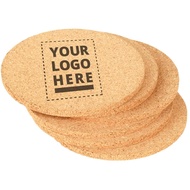 Custom Cork Coaster Screen Printing Custom Business Soft Wood Printing Logo Wood Coaster Laser Cut C