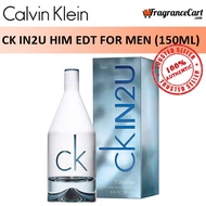 Calvin Klein cK IN2U Him EDT for Men (150ml) Eau de Toilette Two Blue White [Brand New 100% Authentic Perfume/Fragrance]