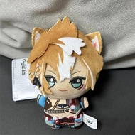 10CM Anime Game Genshin Impact Plush Pendant Toy Zhongli Aether RFischl Ajax Cartoon Cosplay Stuffed