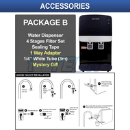 I-TECH Alkaline Hot & Normal / Hot & Cold Tabletop Water Dispenser Model DS-31 / DS-41 - 4 Stages Ko