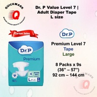[ NEW ] TENA | DR.P Premium Level 7 Adult Diaper Tape | Carton Deal | M | L & XL Sizes [ Carton Deal