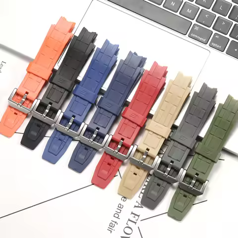 Rubber Replacement Watch Band for Casio Watch EFX-500P efx 500 Resin Strap TPU Waterproof Sports Wat