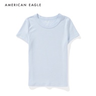 American Eagle Waffle Hey Baby Tee เสื้อยืด ผู้หญิง (NWTS 037-1117-401)