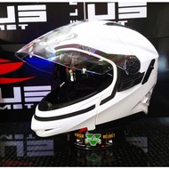 Zeus ZS-613C SOLID WHITE DOUBLE VISOR MODULE