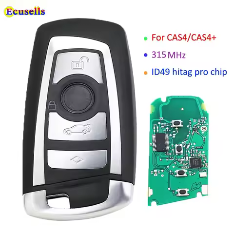 4 Buttons 315MHz for BMW F CAS4 CAS4+ Car Remote Key 5 Series 7 Series F01 F02 F03 F04 F11 F07 F10 S