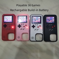 Colours Playable Gameboy Phone Case For iPhone 16 15 14 13 Pro Max 16 Plus 3D Video Retro Game Shock