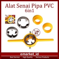 EM PVC Pipe Threader Tool 1/2" 3/4" 1" Inch Ai61 DIE Stock Ratchet Threader/ Threader for Thread Pip