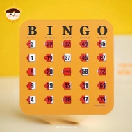 〔8C05〕 5pcs Bingo Game Card Easy-Read With Sliding Windows Reusable Logical Thinking Ability Game Bi