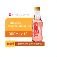 TEBS ZERO Sparkling Lychee 300 ml isi 12 pcs