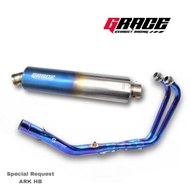 Full system exhaust ninja250, r25/mt25, cbr250rr, z250 original grace ark special request