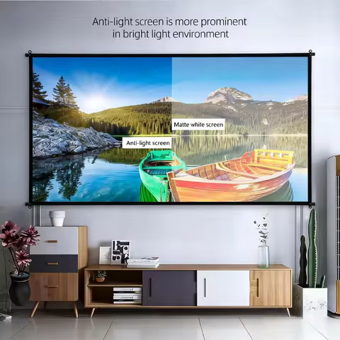 XIAOHUI Hotel Apartment Home 100inch Picture Frame Screen Wall-mounted Wall Frame Projector Screen P