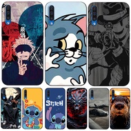 case For Samsung Galaxy A50 A50S A30S Case Silicon Phone Back Cover Soft black tpu Cute Minnie funny Tom Cat
