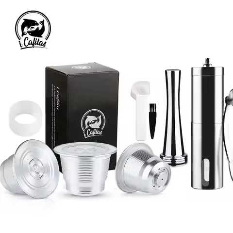 New icafilas for Nespresso Coffee Capsule Reusable Espresso Steel Coffee Pod Filters for Mini C30 D3