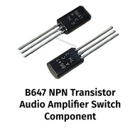 10/50/100pcs B647 Transistor NPN TO-92 | Audio Amplifier Triode | On Hand PH