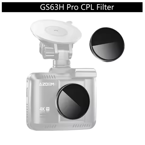 for AZDOME 4K Dash Cam GS63H Pro CPL Filter for AZDOME GS63H Pro HD Lens Dust Protection Anti Glare 
