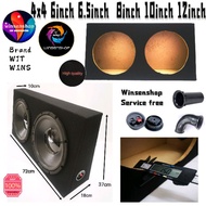 4x4 sub woofer box and brand WJTWINS woofer 6inch 8inch 10inch 12inch Carpet Black Mdf board