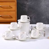 90ml/3.16oz Coffee Cup And Saucer Set, INS Style, Suitable For Drinking Espresso And Turkish Coffee,