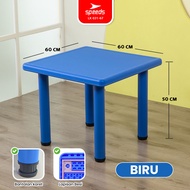 SPEEDS Meja Bundar Anak HDPE Kids Table Meja Belajar Lingkaran TK Paud Colorful Kids Table Warna War