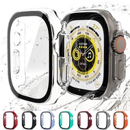 Glass+case For iWatch cover Ultra 49mm smartwatch PC Screen Protector Bumper Tempered Accessories iw