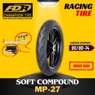 FDR SOFT COMP SPORT MP27 90/80-14 FDR MP27 TUBLES RACING TIRE/ MP27 SOFT COMPOUND/