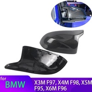 for BMW X3M F97 X4M F98 2019-2024 X5M F95 X6M F96 2020-2024 Real Carbon Fiber Side Mirror Cover Repl