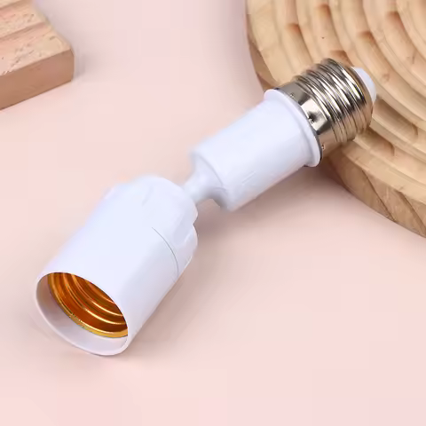 Universal E27 To E27 LED Light Bulb Socket Extender Adapter 360 Degree Rotatable Light Fixture E27 A