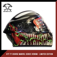 KYT TT COURSE MARVEL SERIES VENOM - LIMITED EDITION