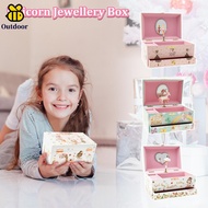 Musical Jewelry Organizer Box Decorative Musical Jewelry Storage Box with Drawer SHOPSKC2663