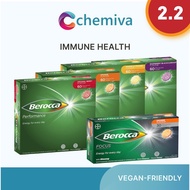 Berocca Performance Effervescent [Vitamin B & C & Minerals] 4-in-1, Mango Orange, Orange, Blackcurra