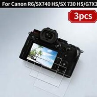 3 ชิ้น ฟิล์มกันรอยหน้าจอกล้อง สำหรับ R6/SX740 HS/SX730 HS/G7X3 Series, ความแข็งแรงสูง, ความโปร่งใสสู