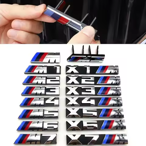 For BMW M Logo X1 X2 X3 X4 X5 X6 F48 G01 E84 E83 F39 F10 F30 G11 G07 G86 G80 G60 E60 E46 3D Car Fron