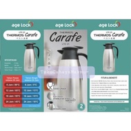 TERMOS Age Lock Thermos Water/ Thermos Carafe 2000ml 2L LTC 21 - Clear Stainless
