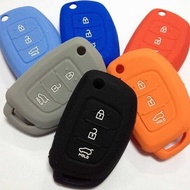 Sarung kunci silikon Hyundai Santa Fe, ix45, IX35, Mistra, Langdong, IX25, Sonata 9 yang baharu.