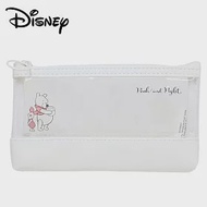 【日本正版授權】迪士尼 皮質 透明筆袋 鉛筆盒/筆袋/化妝包/收納包 - 小熊維尼