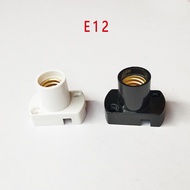 E12 Lamp Holder Surface Mounted Narrow Wall Holder Plastic Rectangular e12 Lamp Holder e12 Display A