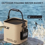 JENNIFERDZ Fishing Bucket, Fishing Bucket Foldable Bucket Foldable Bucket, Collapsible Design Outdoo
