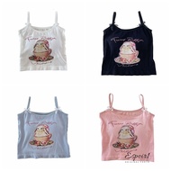 ESPOIR1 Tank Top,  Sweet Sleeveless Top, Cute Gentle Rabbit Print Graphic Causal Vest Women