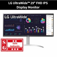 LG UltraWide™ 29" FHD IPS Display Monitor FHD Monitor Borderless Monitor Ultrawide Monitor 29WQ600-W