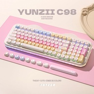 (SG) YUNZII C98 Cake Meow 98% Wireless Mechanical Keyboard RGB Bluetooth Triple Mode Hot Swap Gasket
