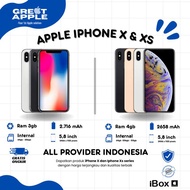 Apple iPhone X | Xs 64gb 256gb Garansi Resmi Ibox-Inter - Fullset Like New - FULLSET IBOX