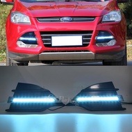 LED Daytime Running Light DRL daylight For Ford Kuga Escape 2013 2014 2015 2016 Fog Light with yellow turn signal