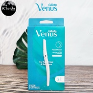 Gillette _ Venus For Facial Hair & Skin Care 1 Razor 2 Cartridges ยิลเลตต์ วีนัส มีดโกน สำหรับใบหน้า