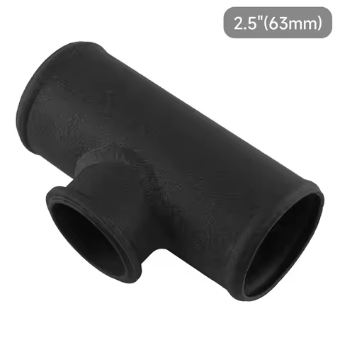 2.5" 63mm T-Pipe Aluminum BOV Adapter Pipe for 35 PSI TYPE S / RS BOV L=150mm