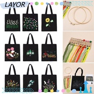 LAYORSG Canvas Bag Needlework DIY Beginner Cross Stitch