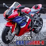 Scale 1:12 S1000RR Honda CBR1000RR Alloy Diecast Motorcycle Car Miniature Model Toys Wheel Steering 
